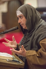  Talking about Syria Kaz Novak,The Hamilton Spectator Syrian nun Mother Agnes-Mariam of the Cross speaks on the need for peace in Syria at Centenary United Church on Monday.