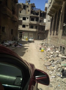 Homs old city after some of the debris has been cleared